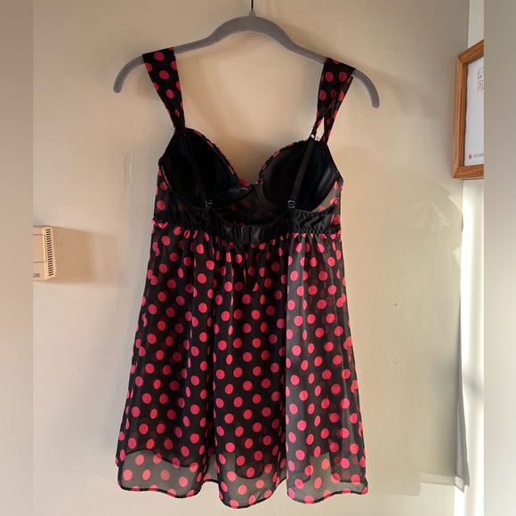 SOLD Lingerie top red/black! - Picture 2 of 5